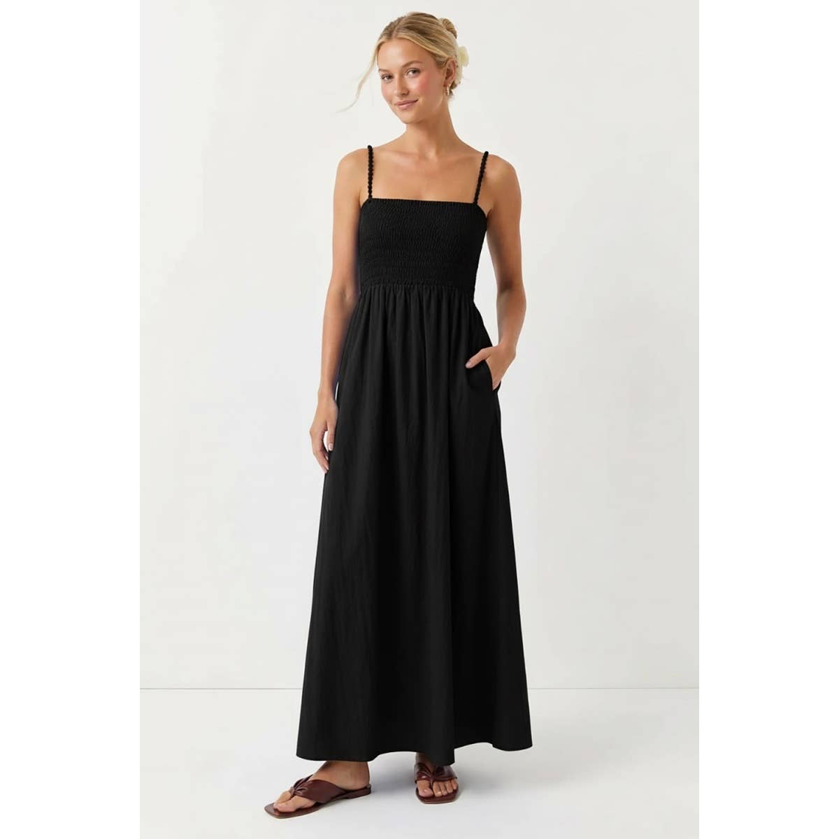 Pom Pom Maxi Dress