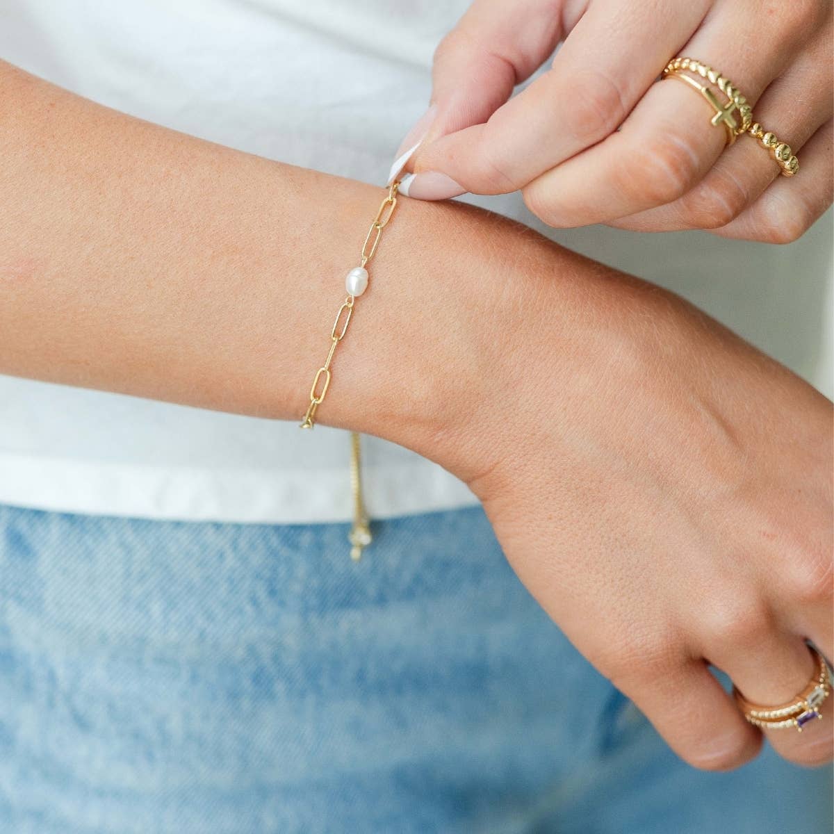 Pearl Pulley Bracelet