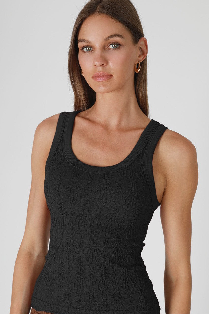 Reversible Lace Textured Tank