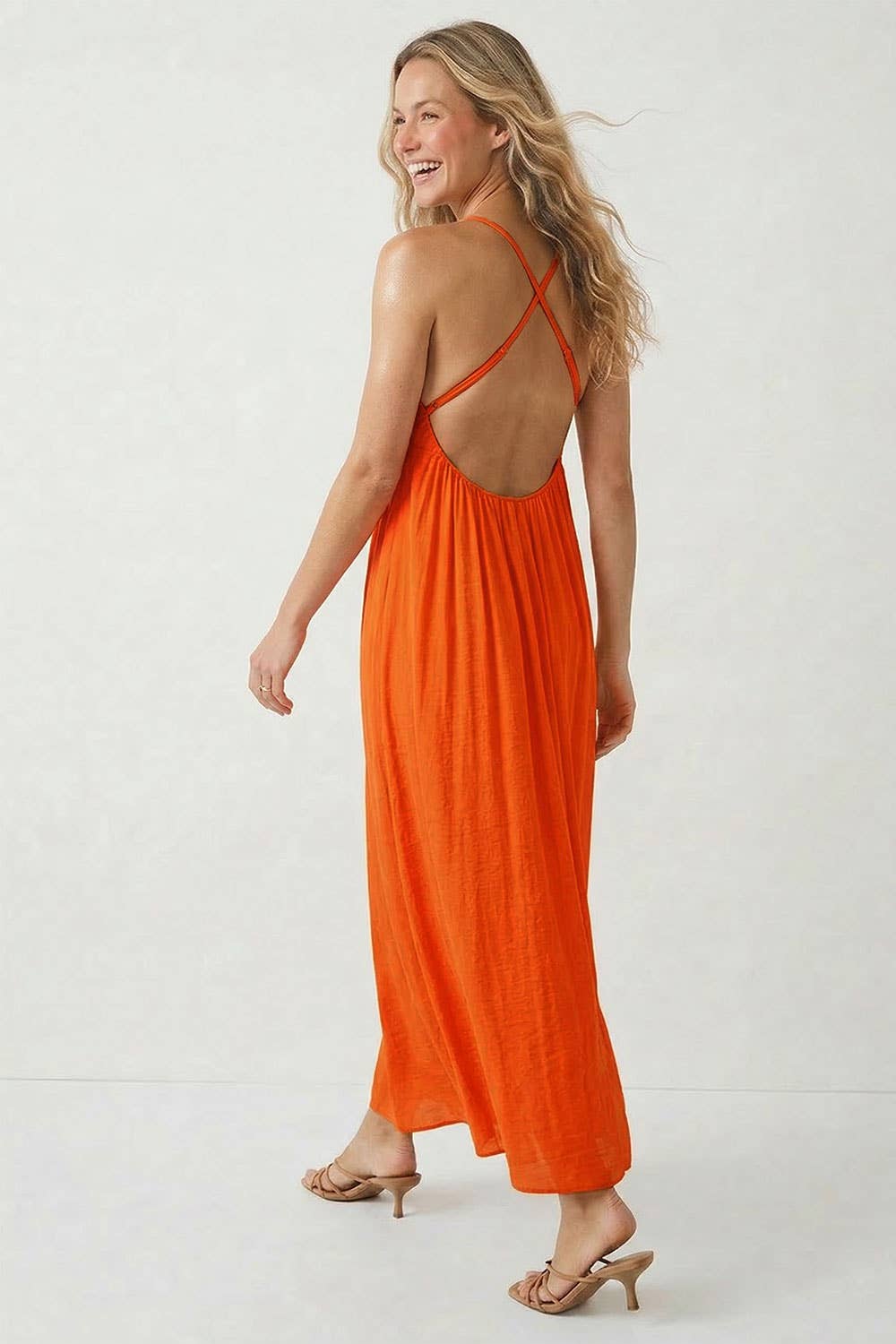 Open Back Maxi Dress