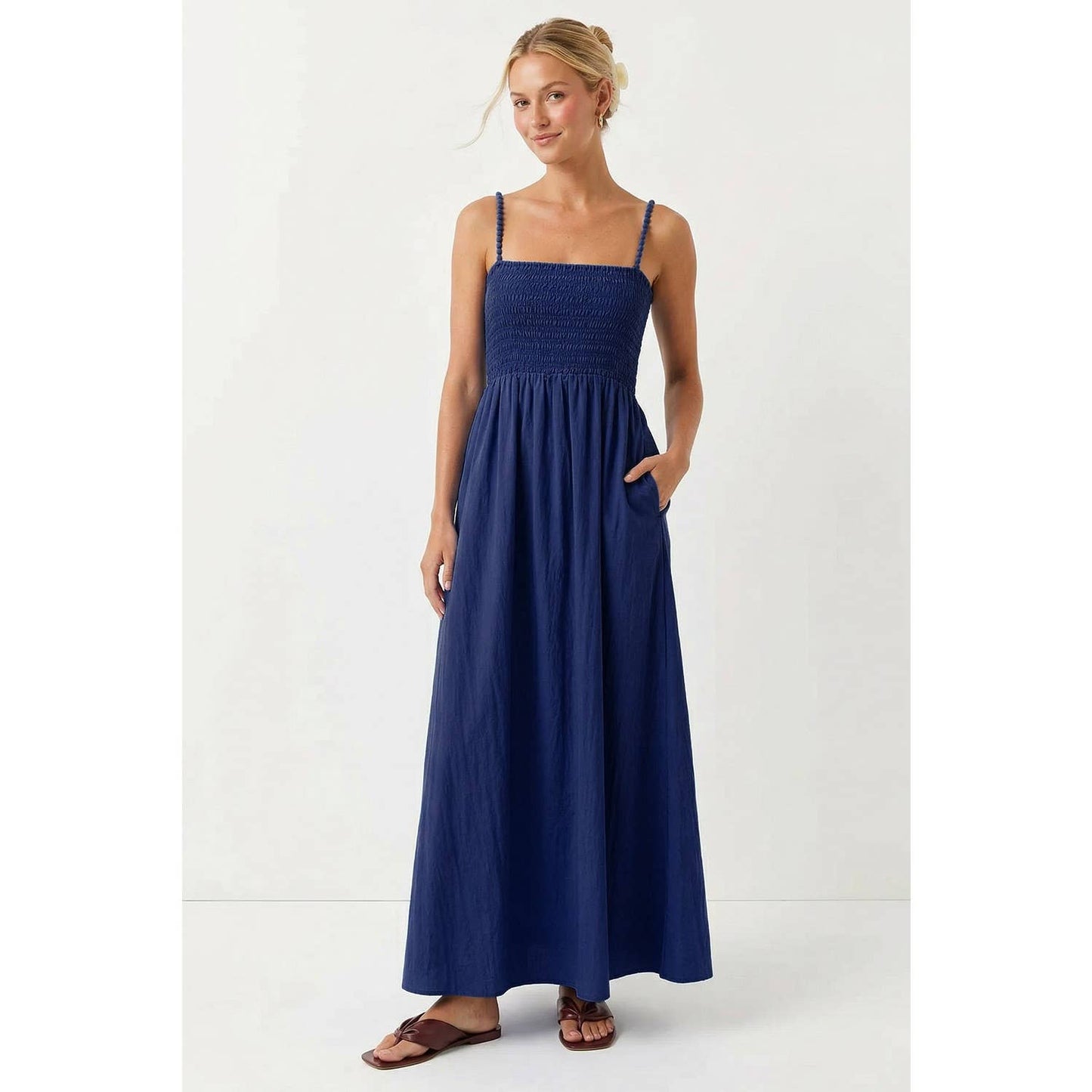 Pom Pom Maxi Dress