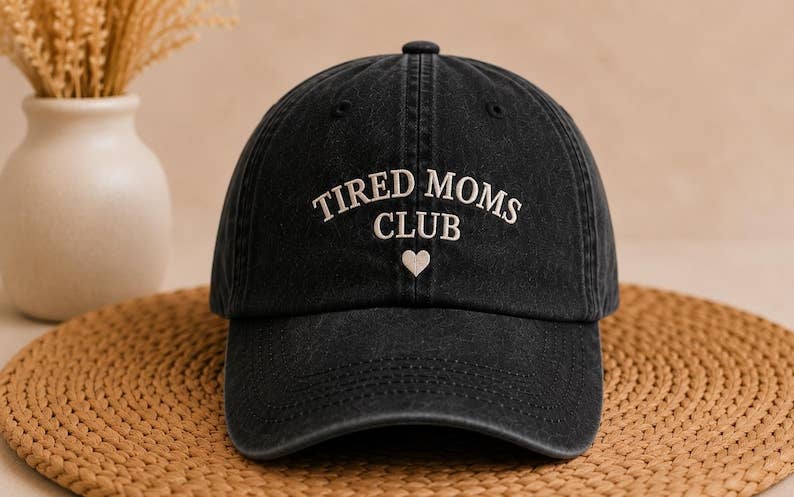 Tired Moms Club Washed Vintage Hat