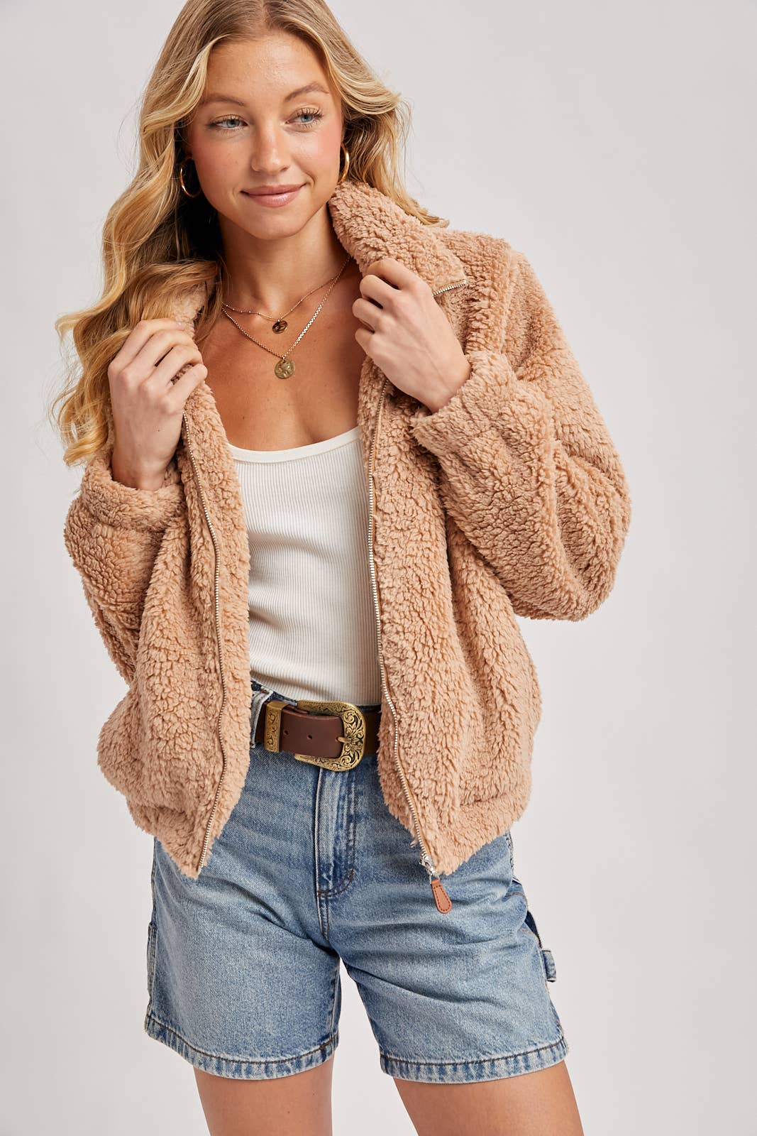 Zip Up Sherpa Jacket