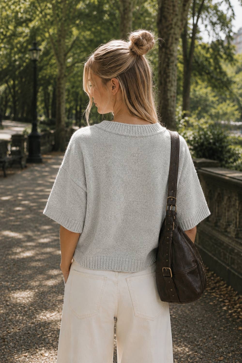 Feather Soft Short Sleeve Knit Sweater