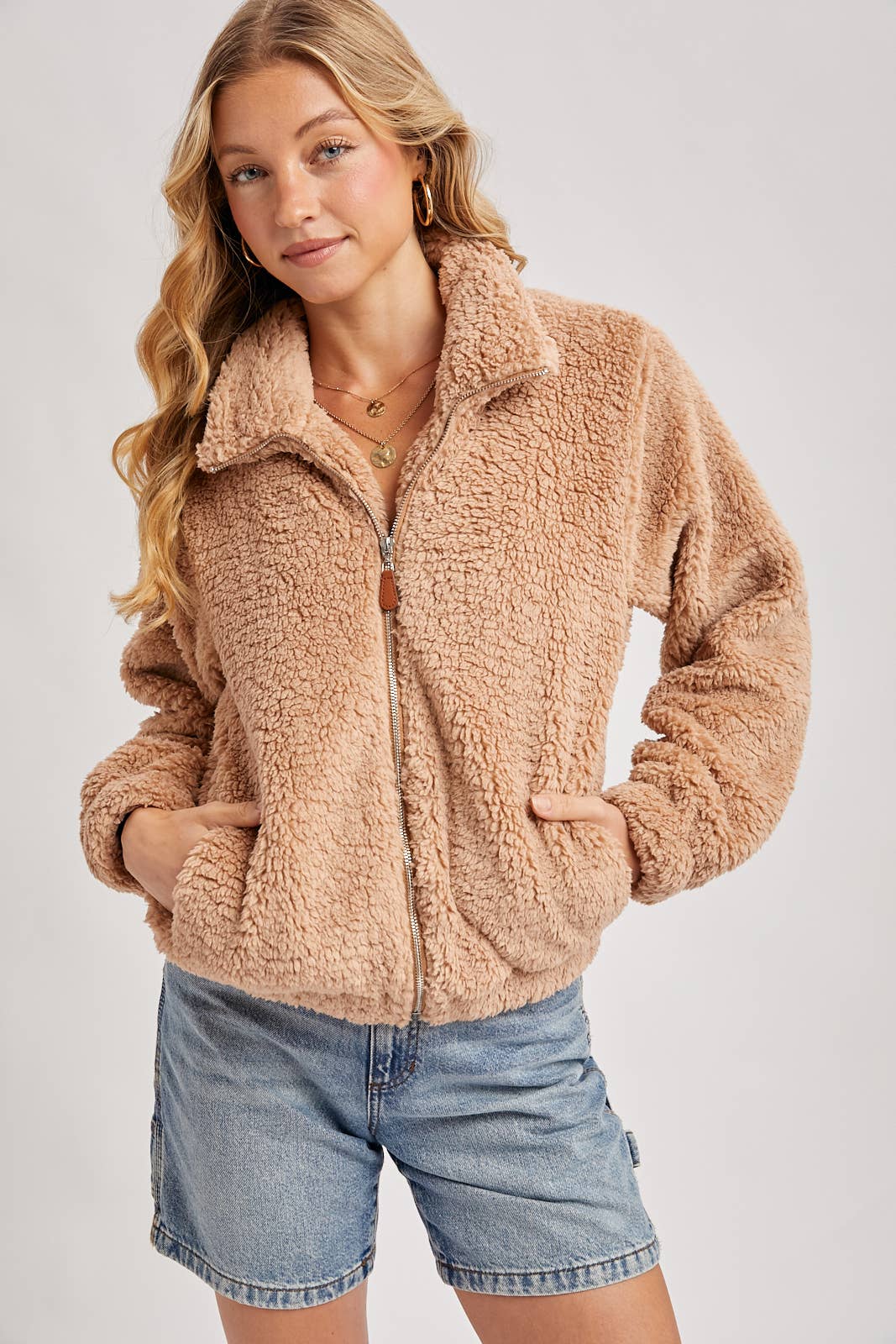 Zip Up Sherpa Jacket