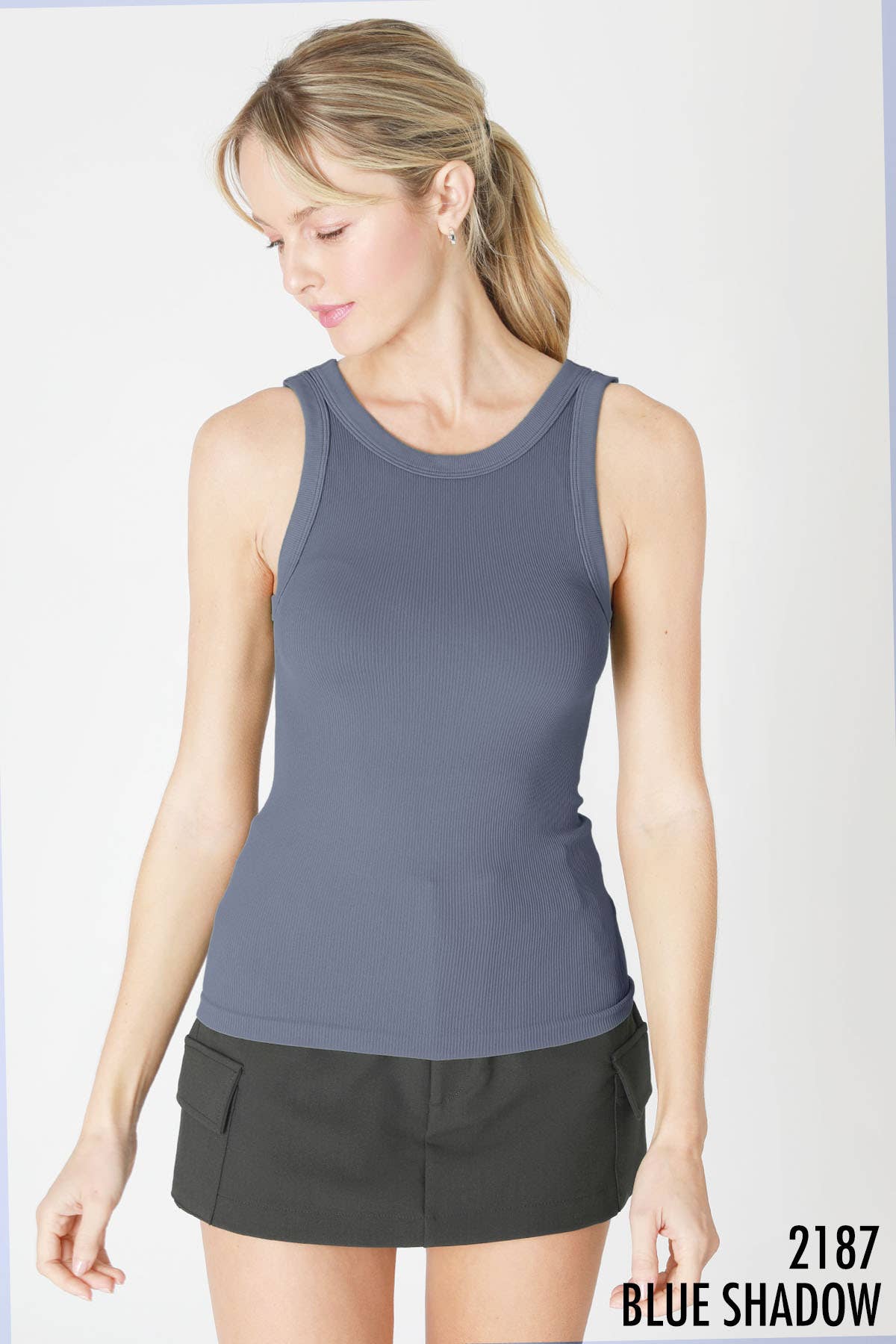 Reversible Ribbed Tank Top