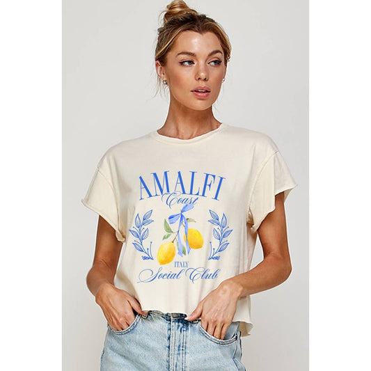 Amalfi Coast Crop Tee