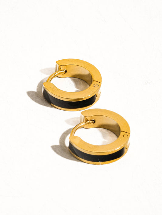 Etta 18K Non-Tarnish Colored Hoop Earring