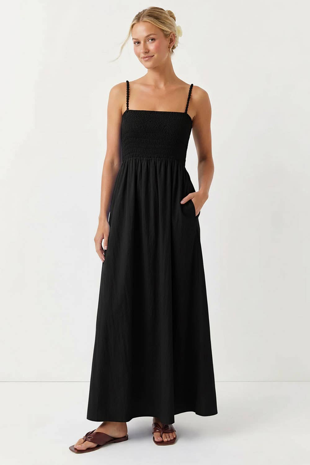 Pom Pom Maxi Dress