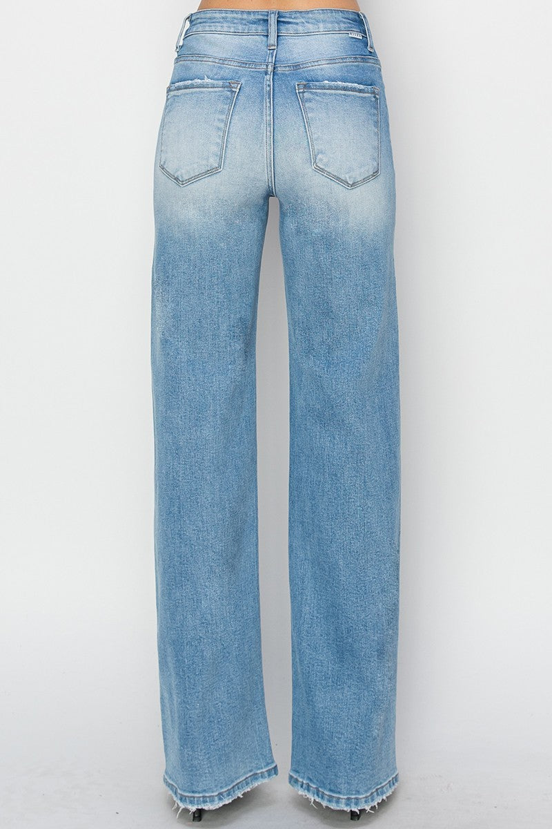 High Rise Straight Jeans