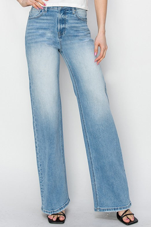 High Rise Straight Jeans