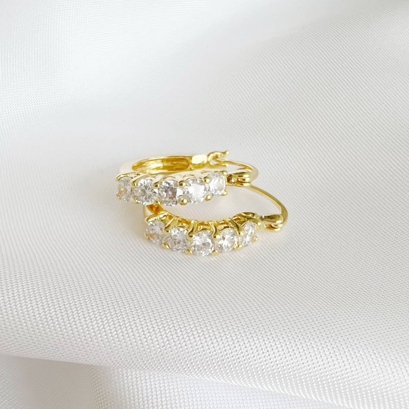 Stella CZ Hoops Earrings