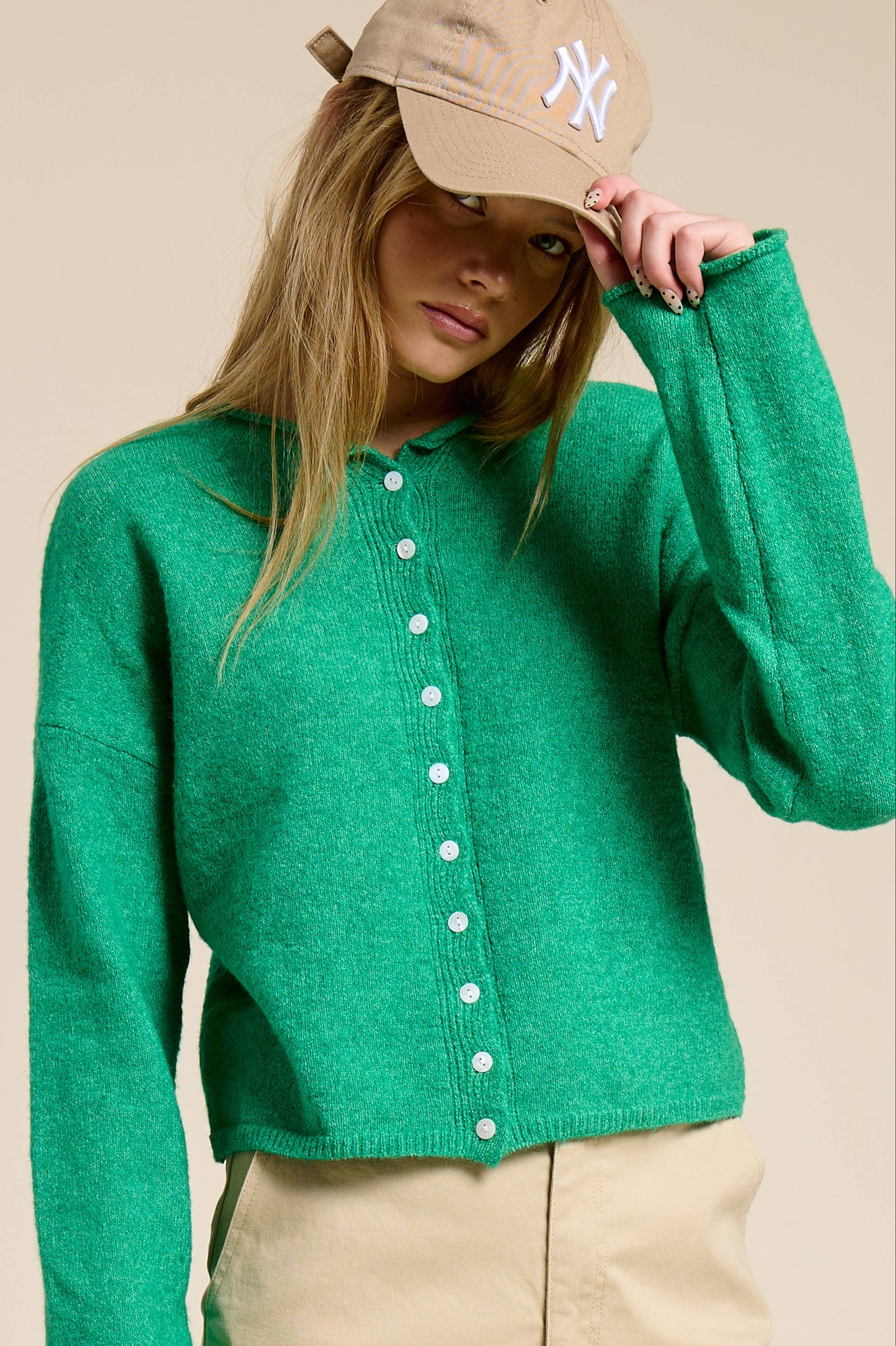Signature Button Cardigan