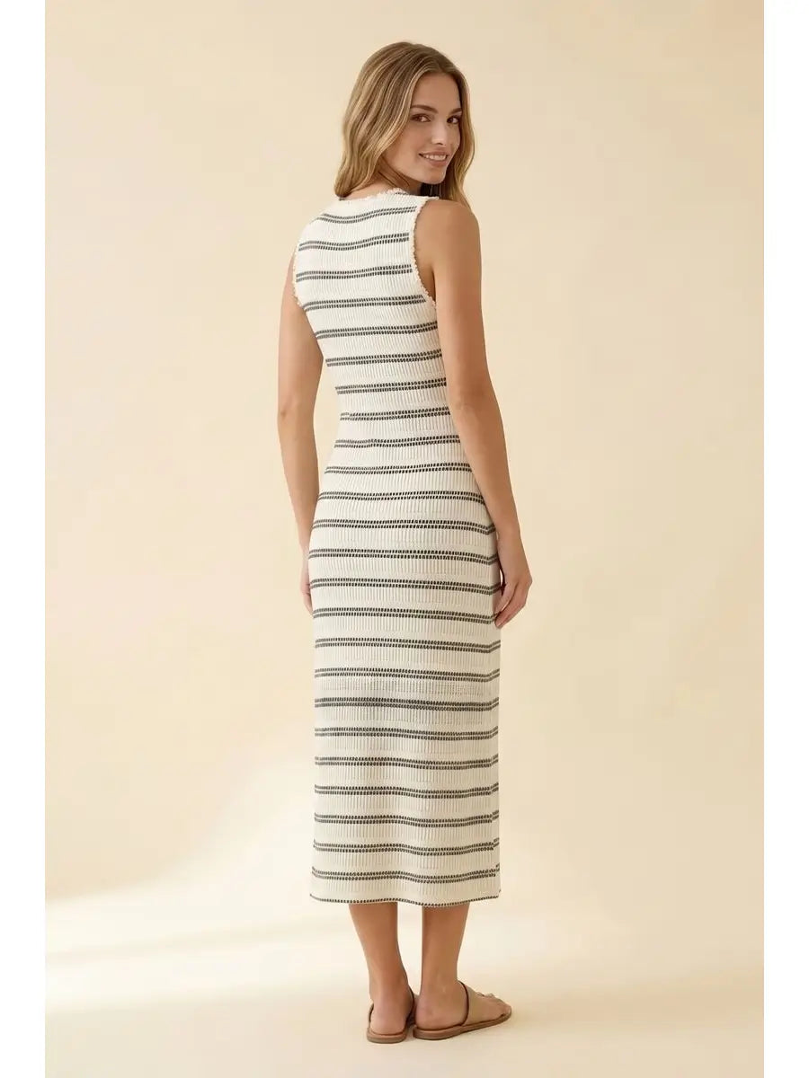 Striped Midi Dress